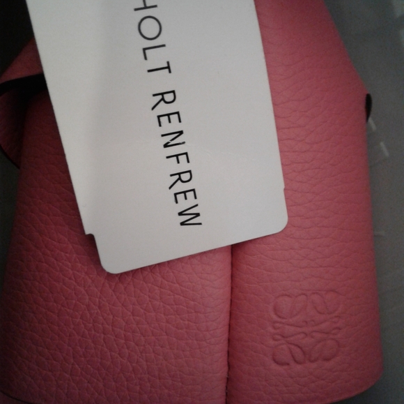 NWT LOEWE Bunny Leather Necklace Keychain Card Holder case Key ring charm strap - Picture 3 of 6